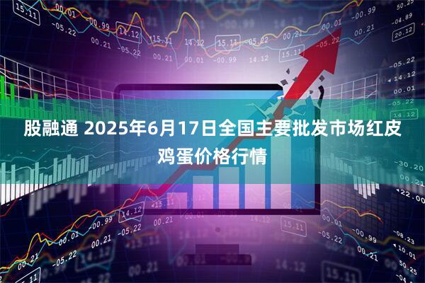 股融通 2025年6月17日全国主要批发市场红皮鸡蛋价格行情